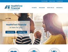 Tablet Screenshot of healthfirstfinancial.com
